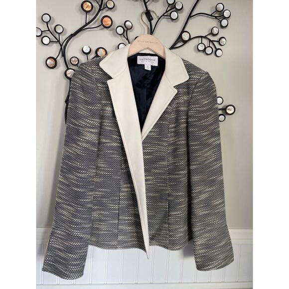 Liz Claiborne Suits - Open Front Jacket 2 Petite - Picture 1 of 7